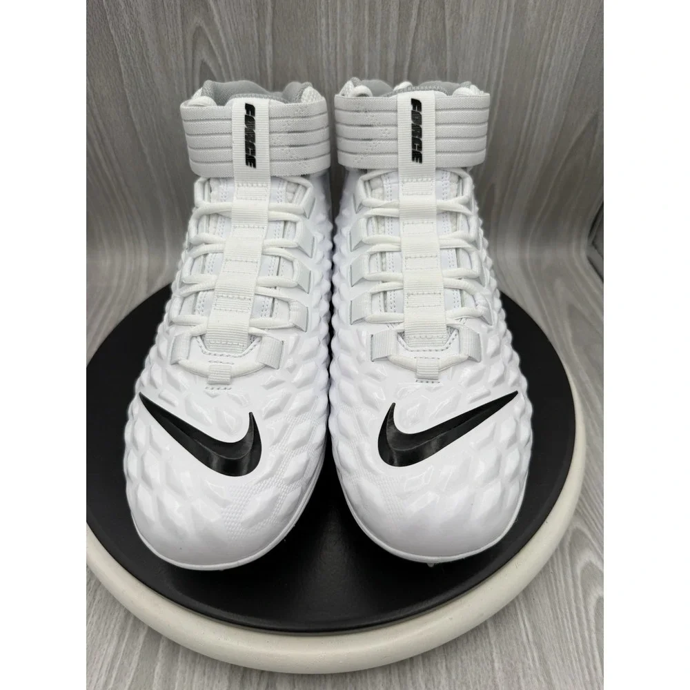 Nike Force Savage Pro 2 Mens Size 11 White Black Football Cleats AH4000-100 NEW